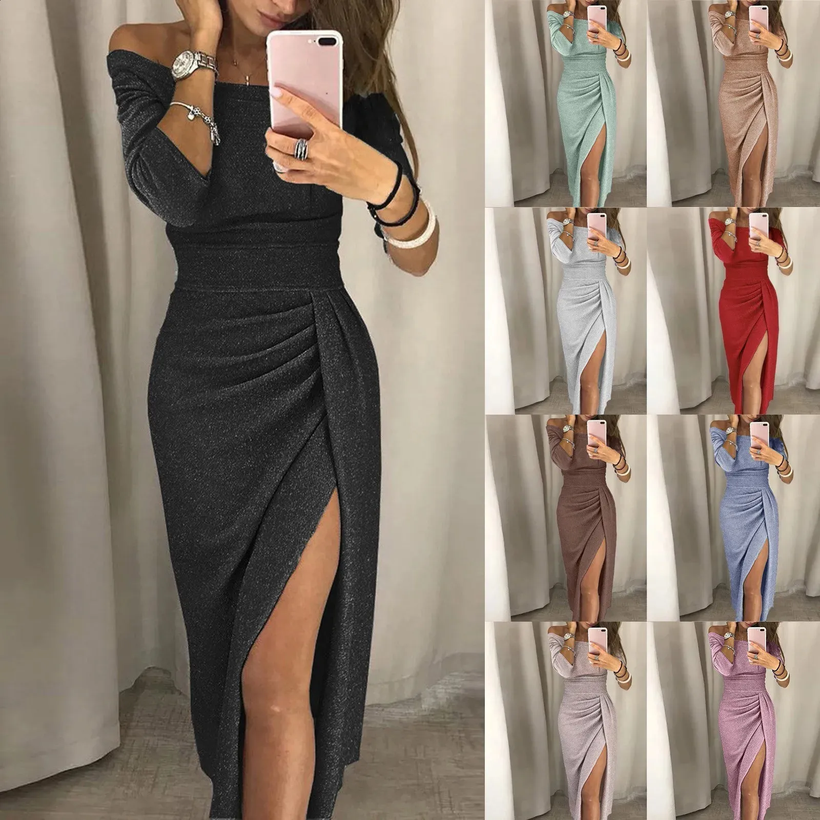 asymmetrical pencil dress Asymmetry Whisper Midi Dress | One-Shoulder Pencil Dress 3XL
