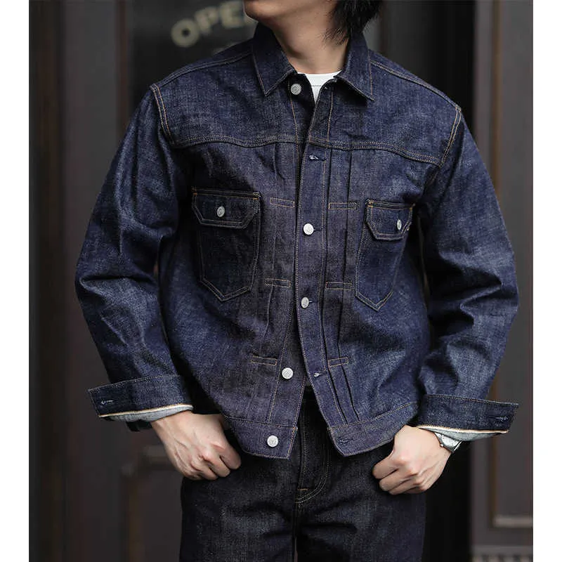Bronson Type 2 Mens Denim Trucker Waxed Trucker Jacket