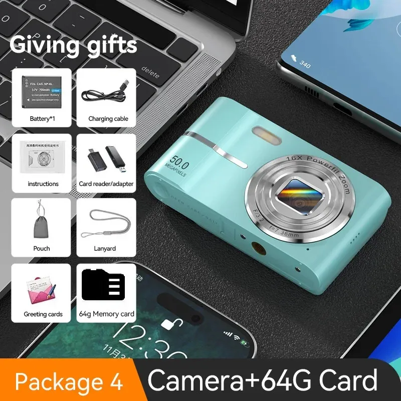 Digital rens camera with 16x zoom compact camera 1080P 48MP for beginner pography 240923