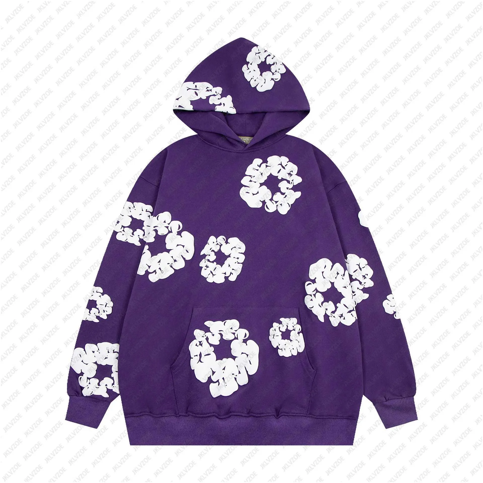 Romose Women's Long Sleeve Crewneck Sweatshirt - Lightweight Pullover With Pocket, Purple, M - View #10
