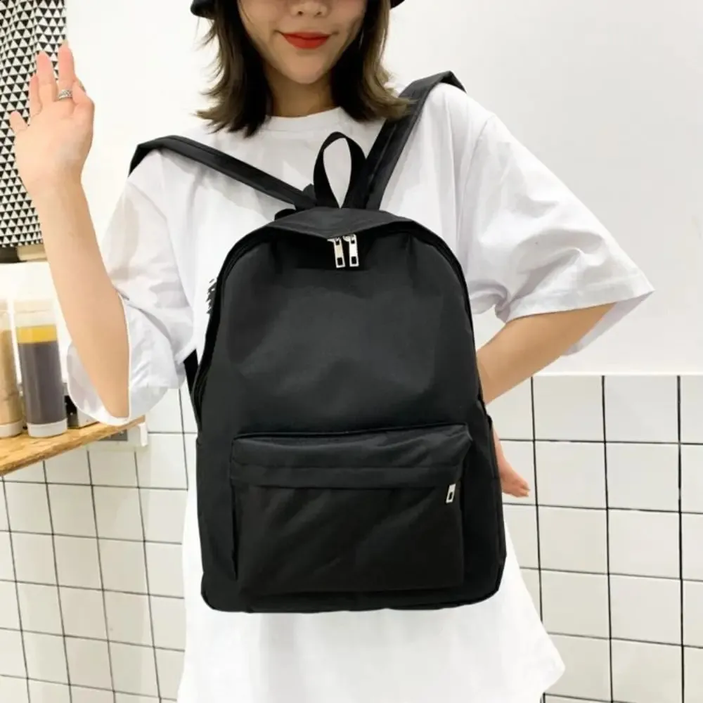Casual Simple Solid Color Mini PU Backpack with Zipper  display picture 3