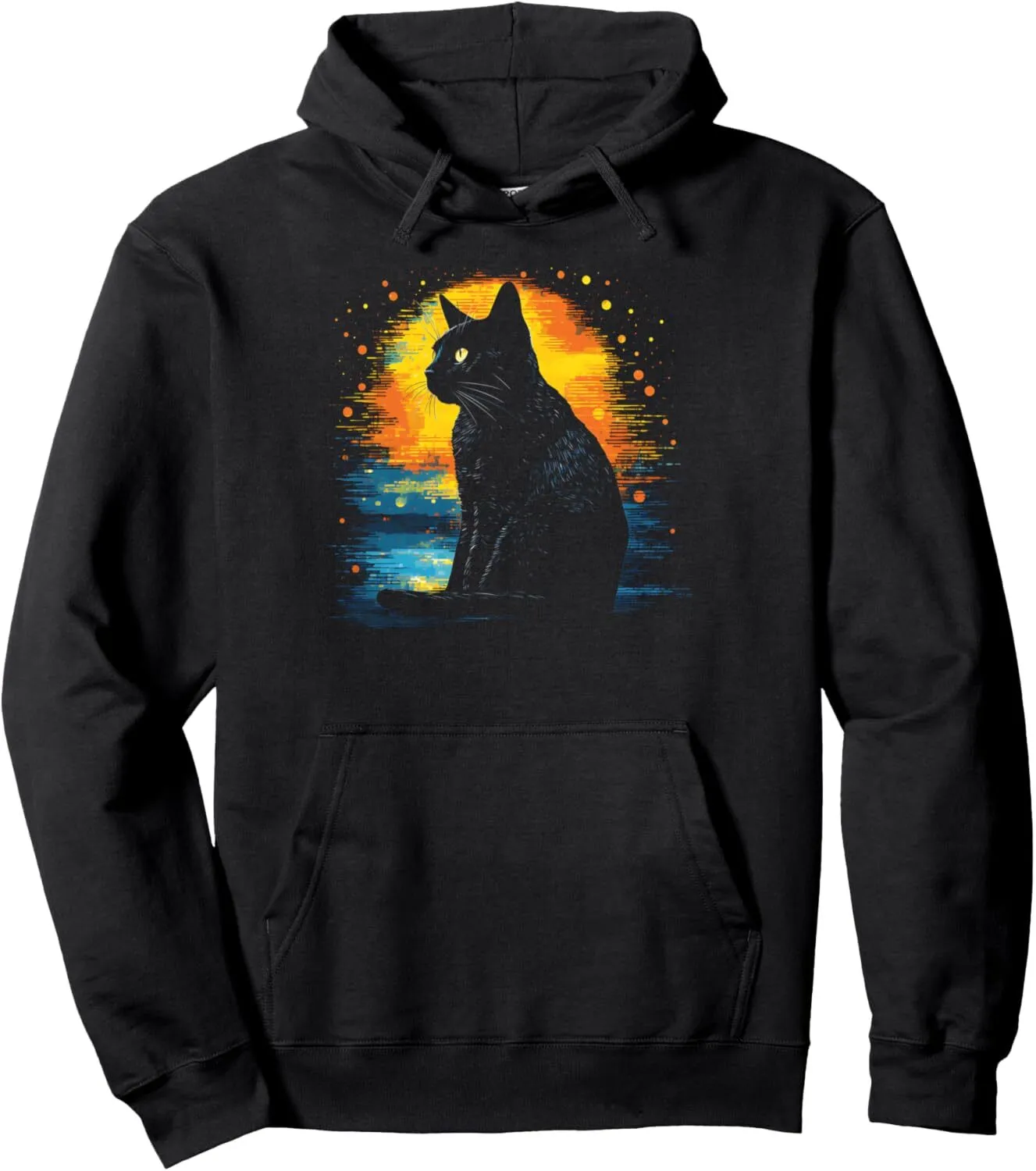 Save Big on Bulk Cat Design Hoodie Cat Ear Hoodies, Cat Hoodies For Men:  Graphic Pullover Hoodie With Sunset Cat Design Long Sleeve Graphic  Sweatshirt