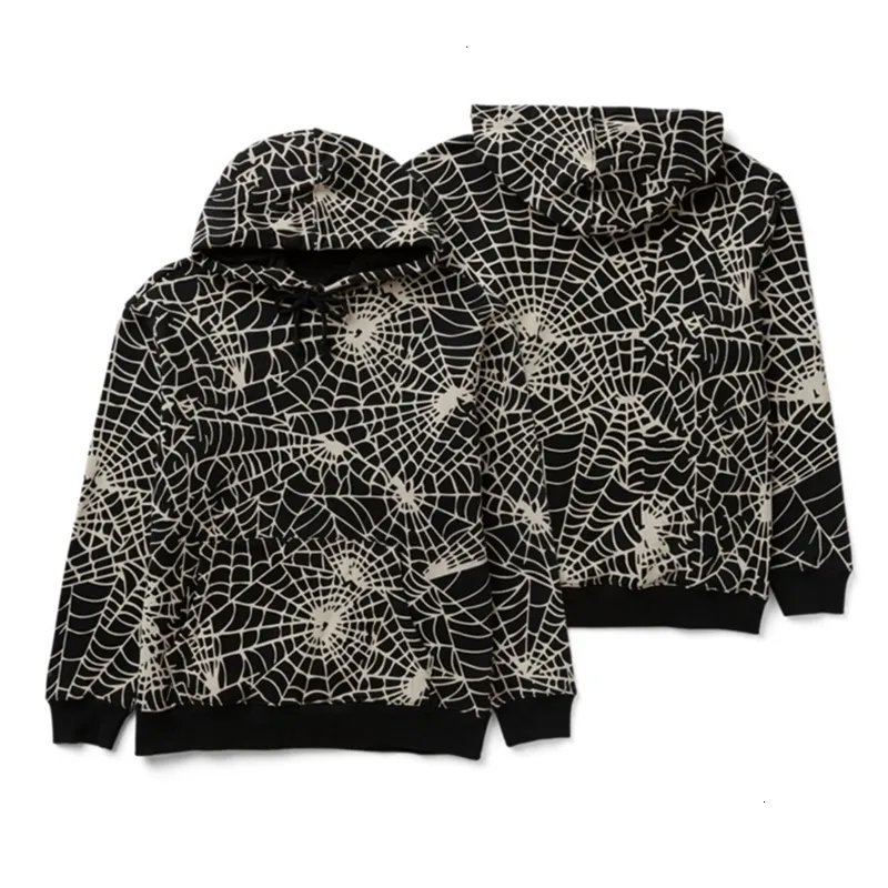 Sam Colby Spider Web Hoodies: Unisex Cotton Blend Long Sleeve Pullover  Sweatshirts