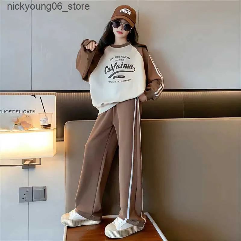 Set De Chándal Para Niñas 2024 Pantalones De Sudadera Informales