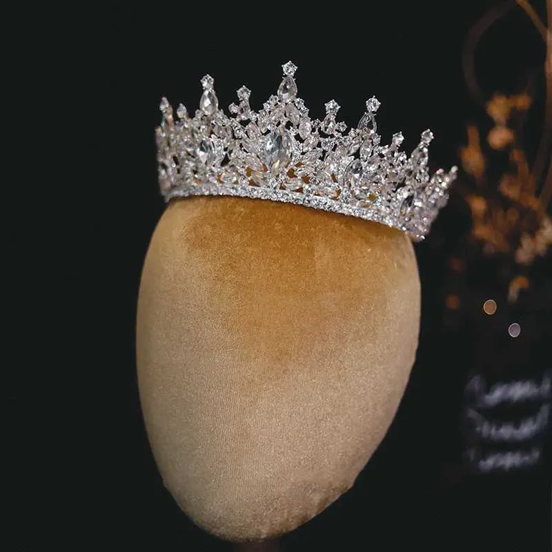 Pageant Bridal Baroque Geometric Crystal Luxury Tiaras Crown  display picture 1