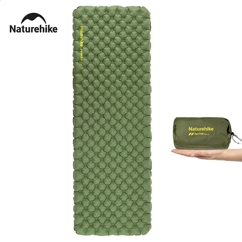 Compact Inflatable Roll Mat Ultra Lightweight Inflatable Camping Mat - High R-Value, Compact ...