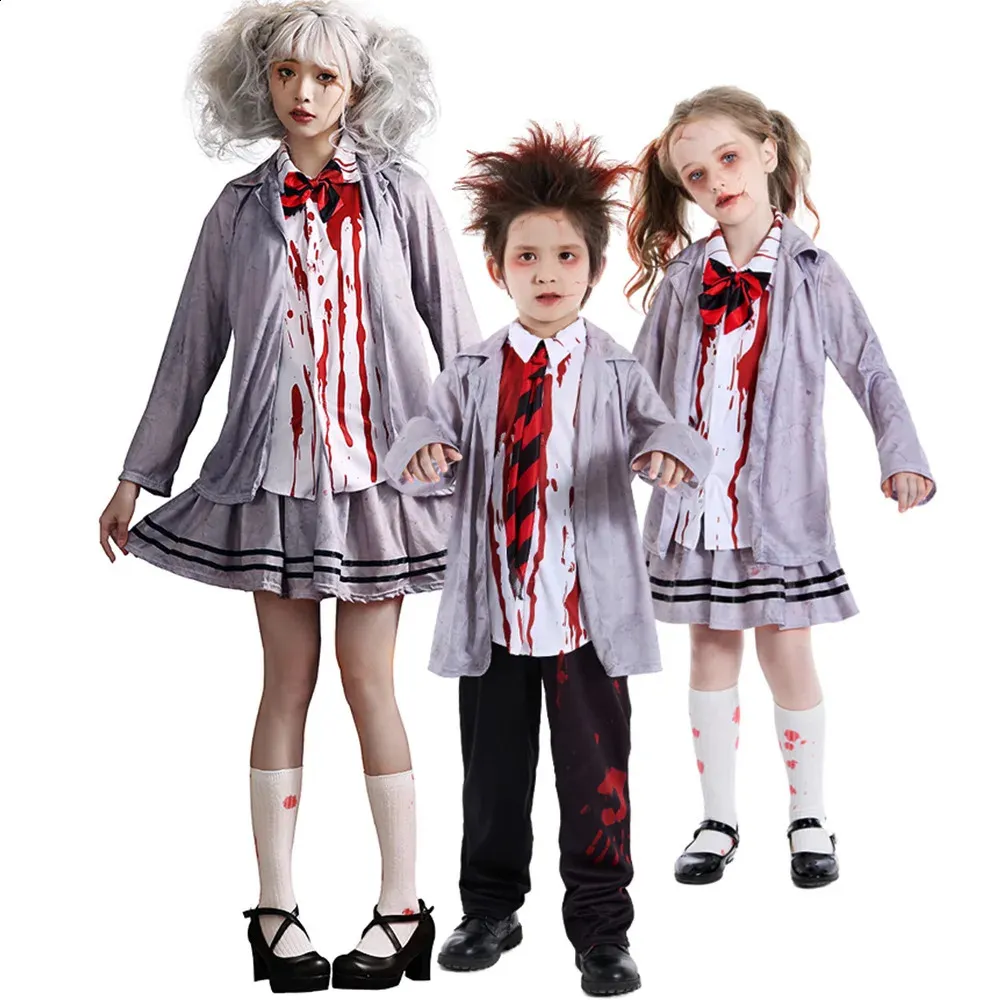 Bespaar veel op bulk Zombies Uniform Zombie Halloween Kostuum Gray Academy  Uniform Voor Jongens En Meisjes Podium Horror Kleding Rollenspel | Beste ..., image size:1000x1000
