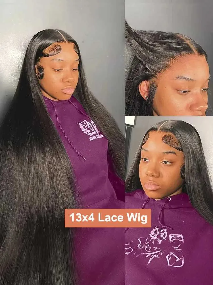 Savanna Hair Wig 30” Natural Synthetic Lace Front Wig – Black Long Straight Heat Resistant