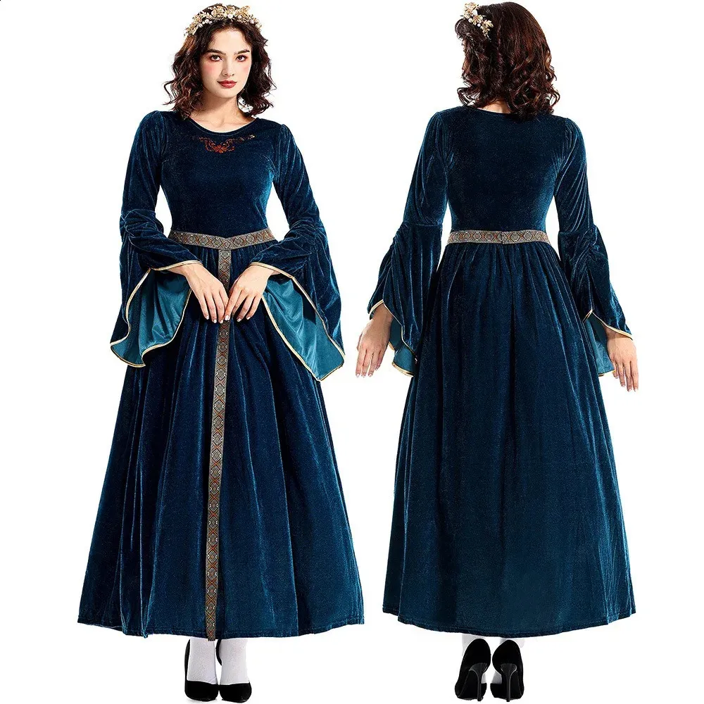 blue velvet dress costume ROYAL BLUE VELVET DRESS – SHOP DDMINE main image 1