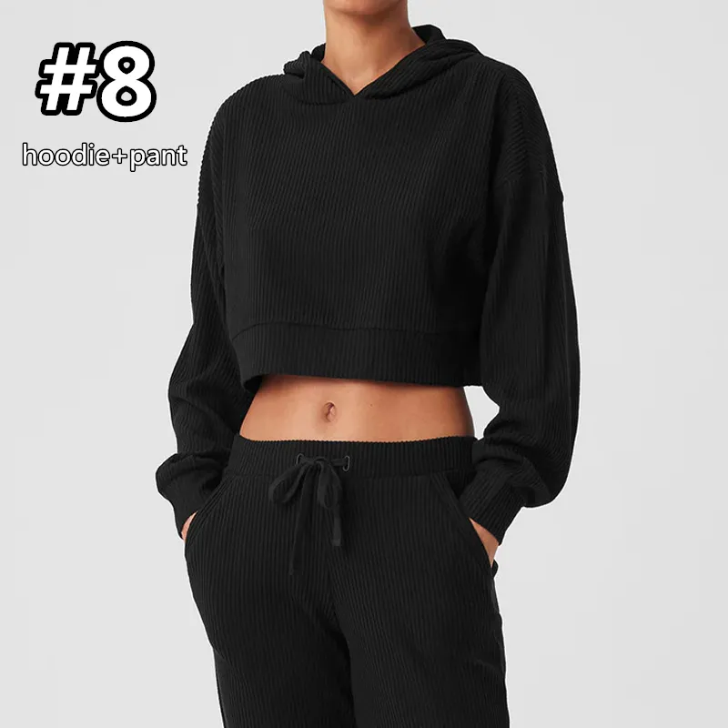Women Yoga Underwear Casual Sets Outfits Shorts Fitness Shirt Hoodie Pant Set Trainning Running Leggings Sportwear
