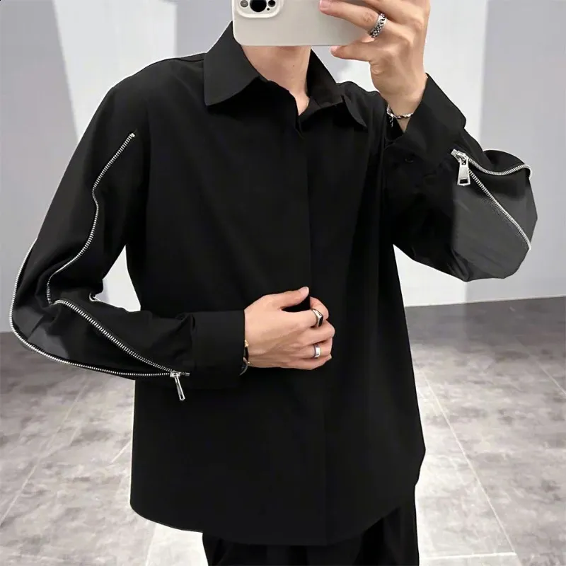 【IONSEOUL】Doors Printing Long Sleeve 4JH459 DHgate.com:Mens Long Sleeve Solid Zipper Shirt - Korean