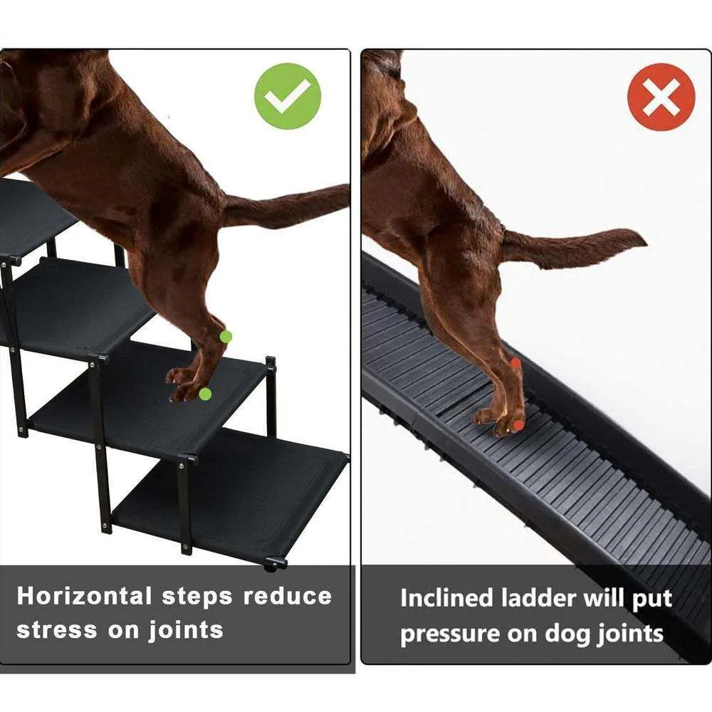 Portable Pet Ladder Car Steps For High Beds Lightweight Outdoor Dog