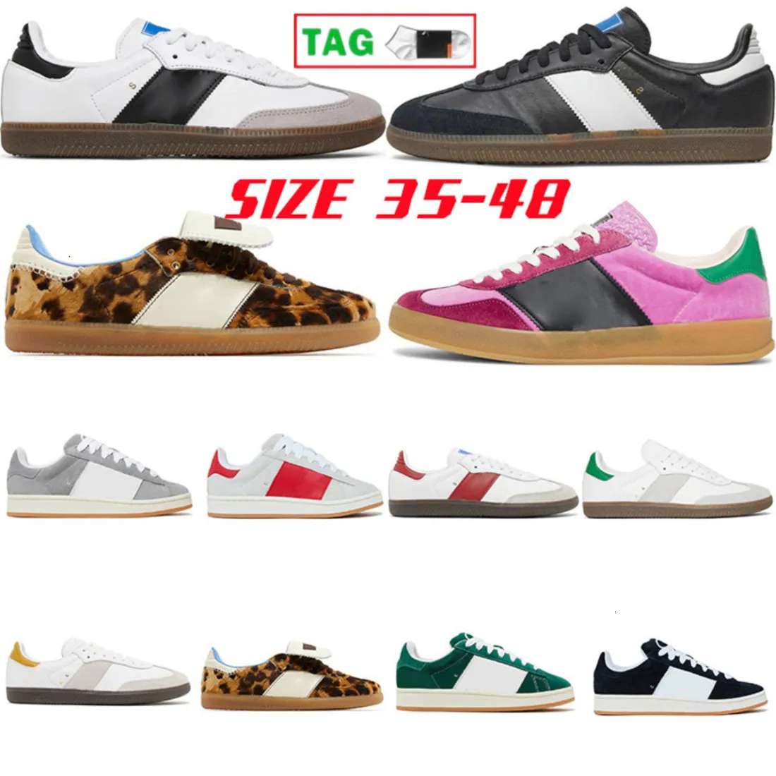 Size 13 Designer Shoes For Mens Womens Sambasneaker 00s Gazelly And