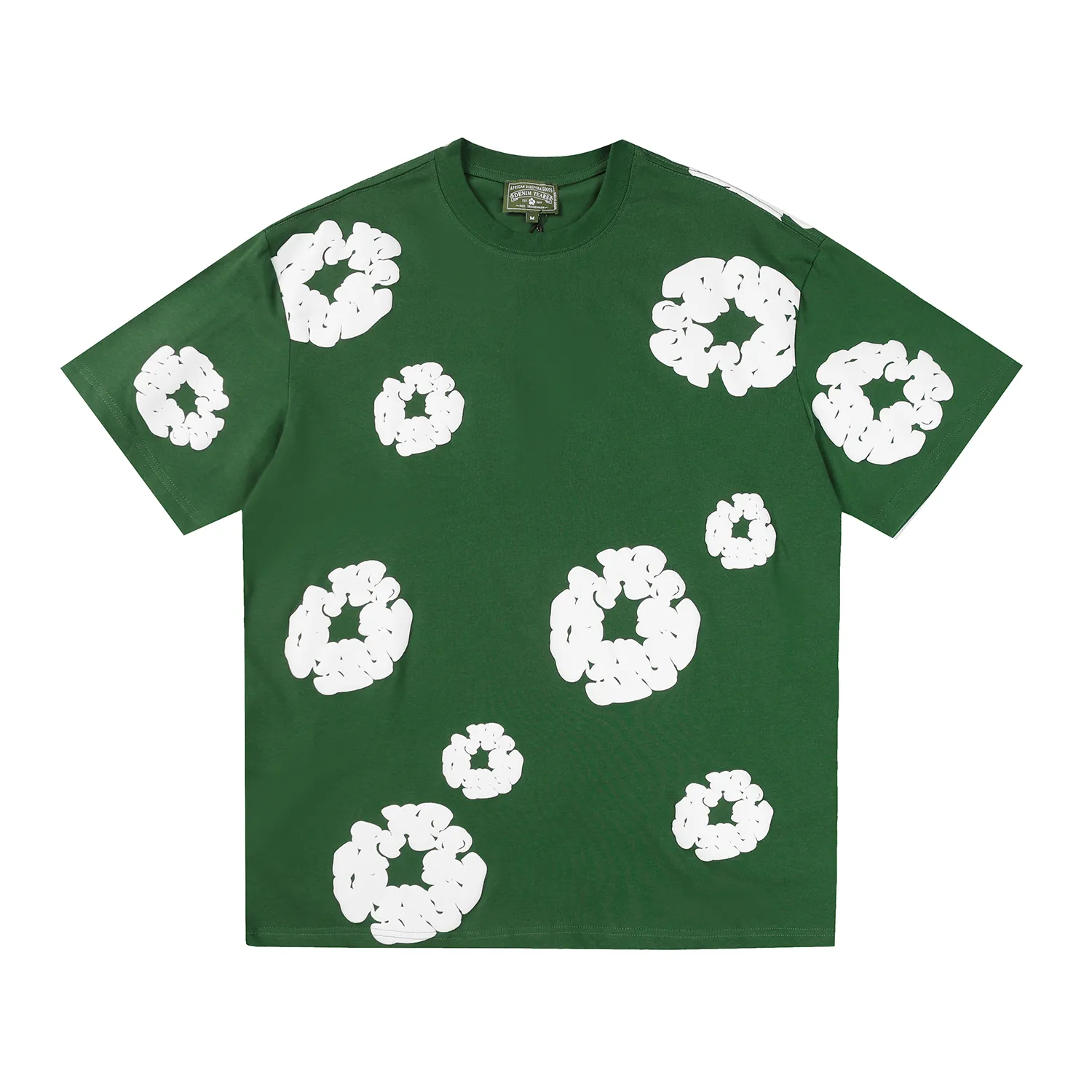 Wholesale New Summer Designer Kapok Foam Green T Shirt Men