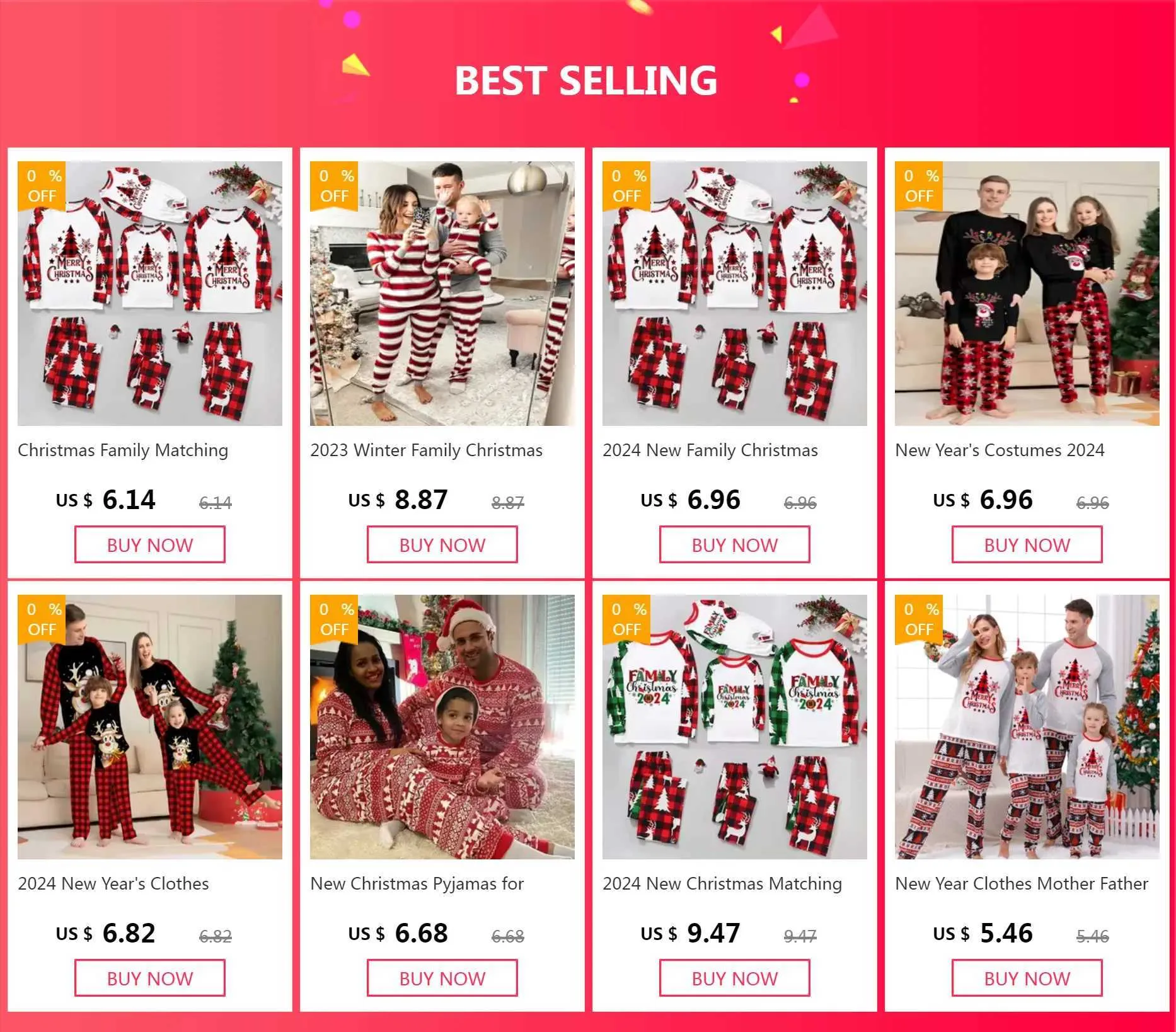 Matching Family Christmas Pajamas: Soft Tree Print Sets for Adults ...