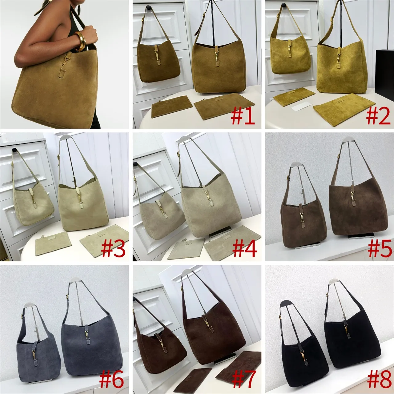 Designer bag Women Classic suede hobo bag Totes shoulder bag luxurys handbag women crossbody bag leather classic large capacity tote Bag shopping bag11888