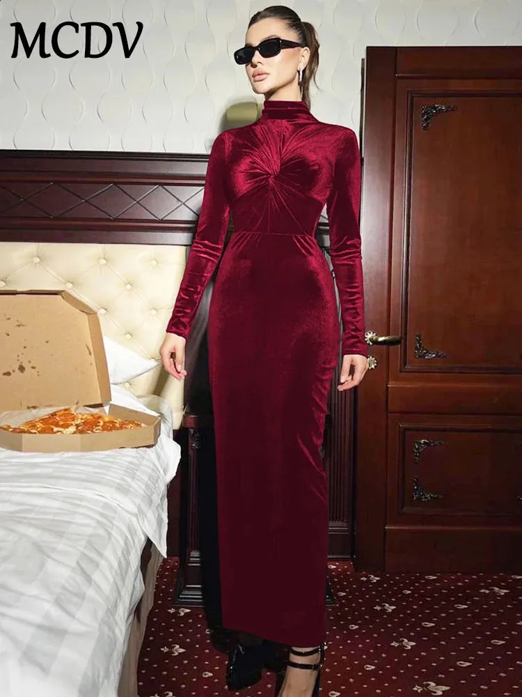 knee length dresses for ladies Twilight Velvet Turtleneck Mini Dress XS/S