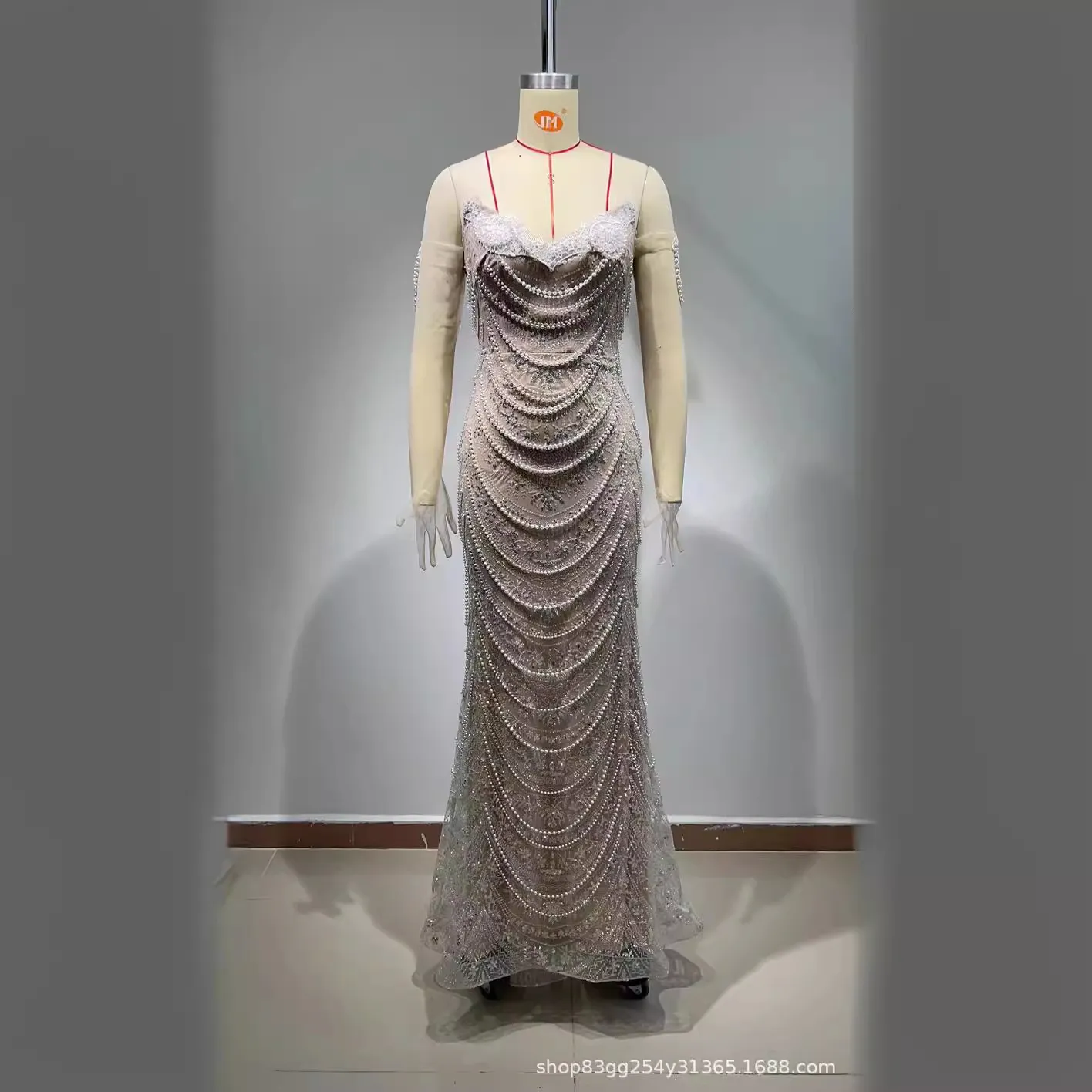 beaded fish dress Shop Fish Cut Dress With Beaded Strings Online UAE – yuzini