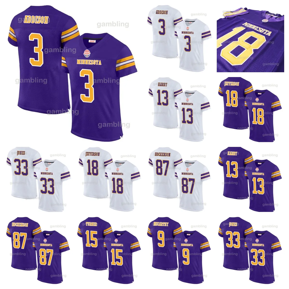 Football Jerseys Minnesota Vikings Jersey Aliexpress MN Vikings T