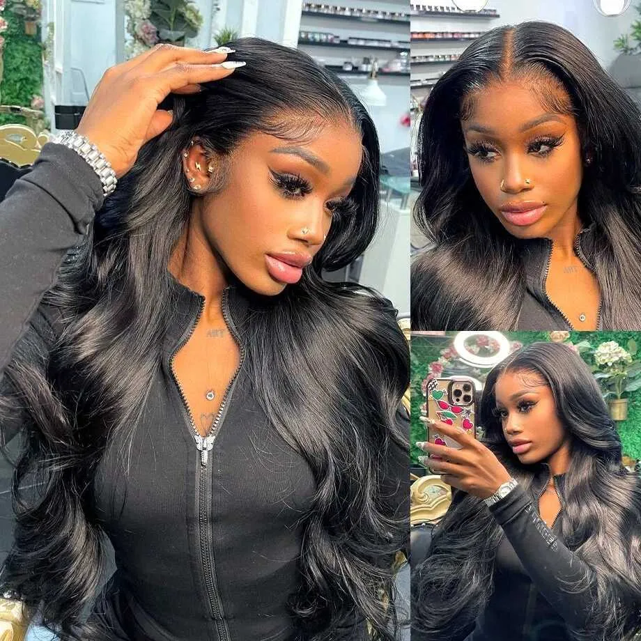 13x4 13x6 Body Wave Glueless Lace Front Wig 26+ Inch  display picture 3