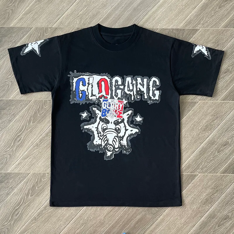 関税なし♪【GLOGANG】Glo or Die ベテラン ☆ ロゴ Tシャツ Glo
