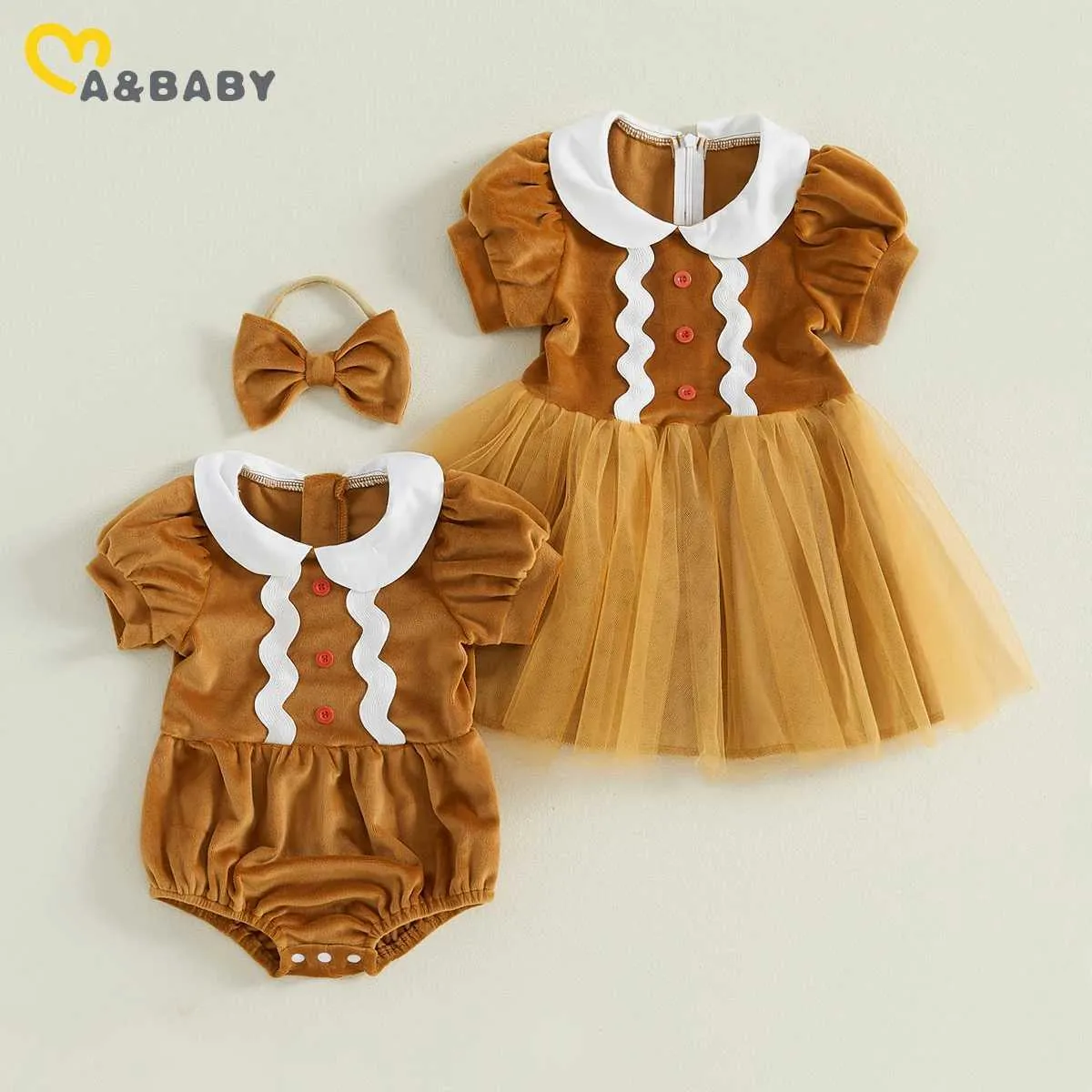 Jobstio De Vestimenta De Gasa De Pan De Jengibre Para Niñas De