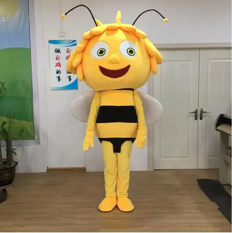 High Quality Adult Size Maya Bee Mascot Costume Fancy Dress Carnival ...