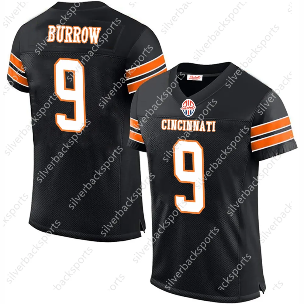 Joe Montana Jersey #9 Joe Burrow Black Player Game