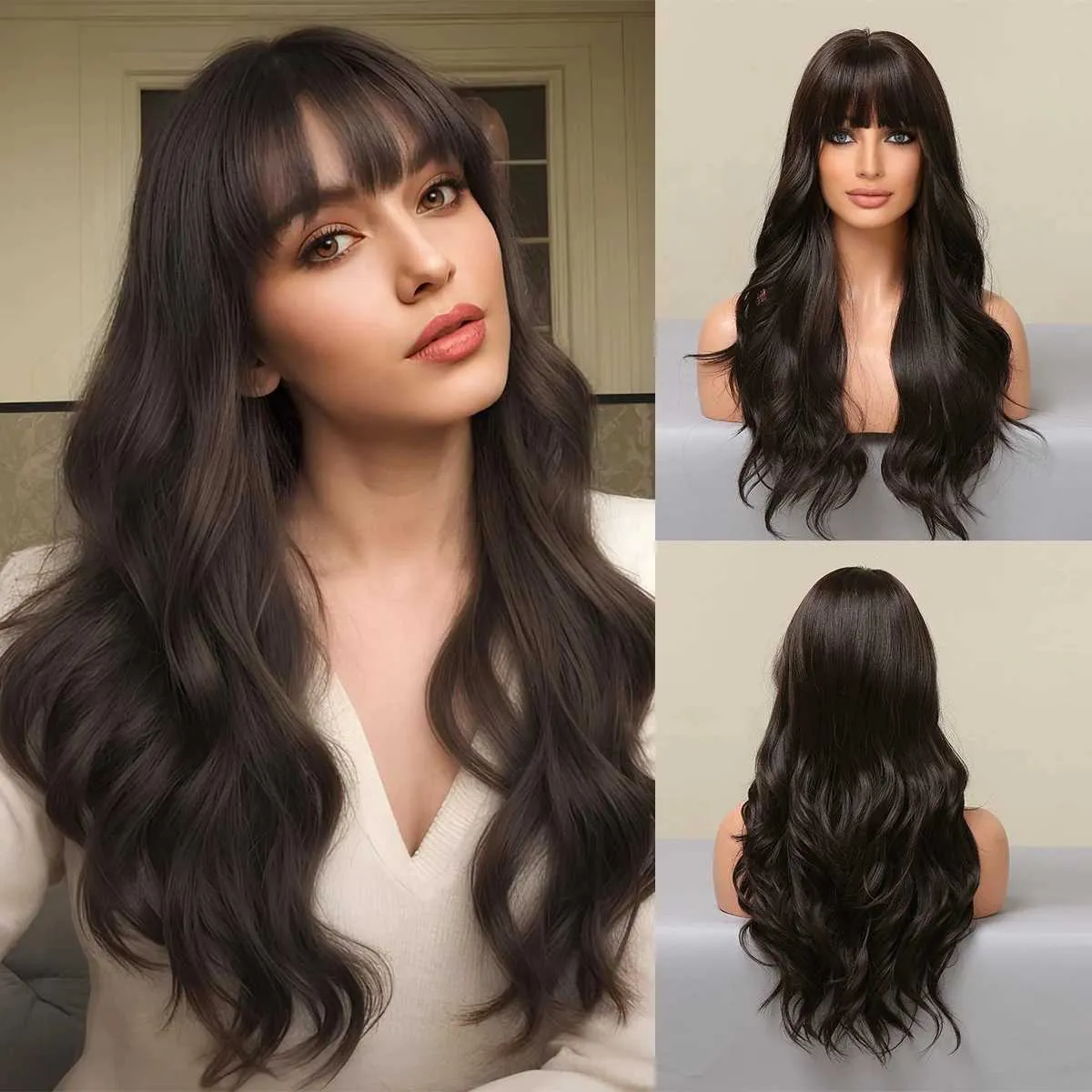 CosplayXJ241008 Synthetic Wigs For Women Long Wavy... From 
