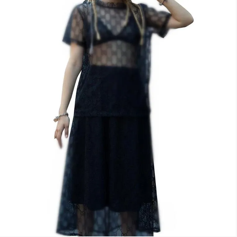 shirt dress with mesh skirt Ease and elegance meet in a T-shirt dress with a voluminous skirt designed  to follow the body in motion, styled with rhinestone mesh mules  Fluid  volume, effortless attitude, luminous details. #alysi #