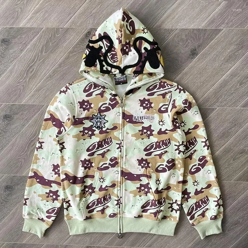 DHgate.com:Mens Full Zip Hoodie - Glo Gang The Glory - Black