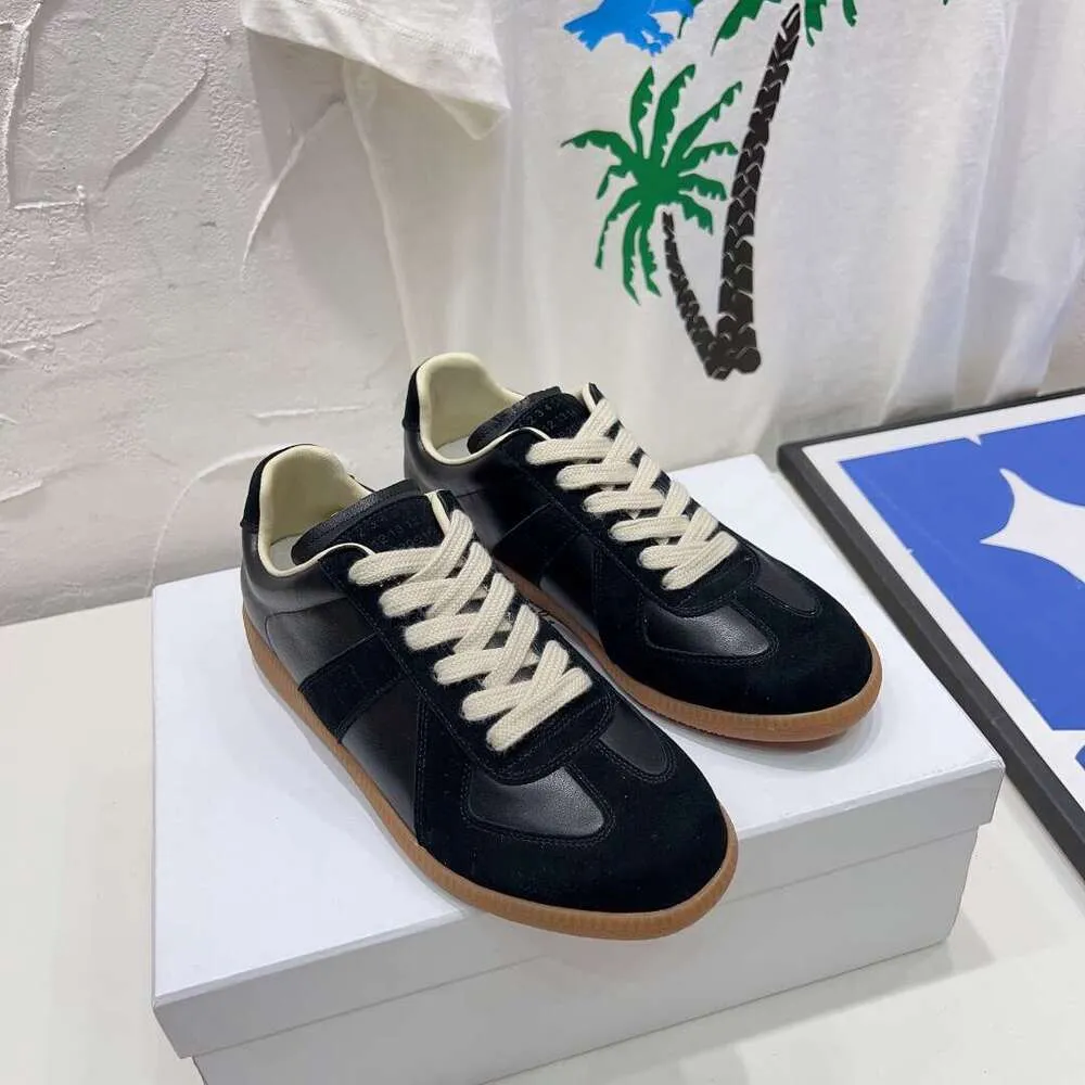 Bulk Margela GATs Aetrex Shoes Maison Replica Designer Low German Army Casual Trainers For Men And Women With Mason Sneakers MM6 In White Grey Gum Painter Black And Nude Includes Box From