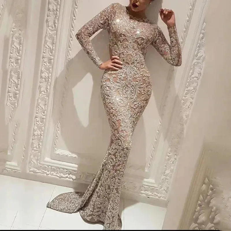 green emerald velvet dress Vienna Long Sleeve Open Back Bodycon Formal Dress