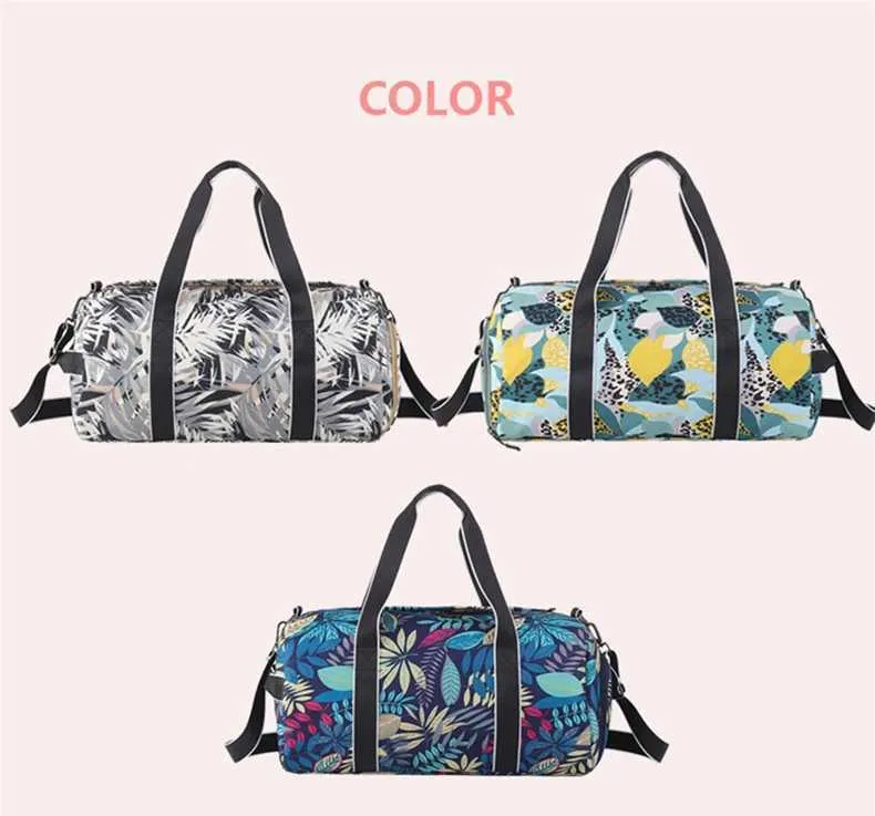 Sports Yoga Bag with Dry & Wet Separation - Travel Fitness Gym Shoulder ...