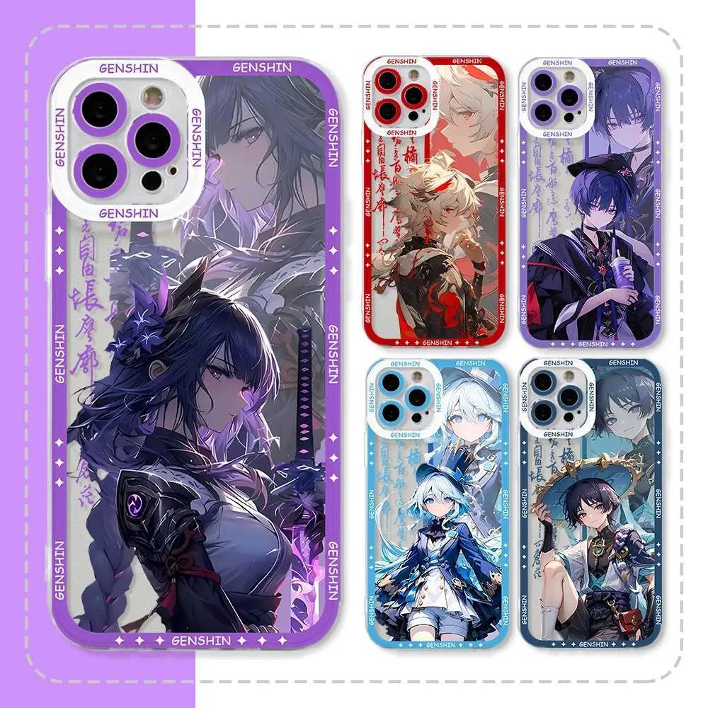 スマホアクセサリー kazuha Genshin Impact Kazuha Phone Case Clear Soft Cover for iPhone