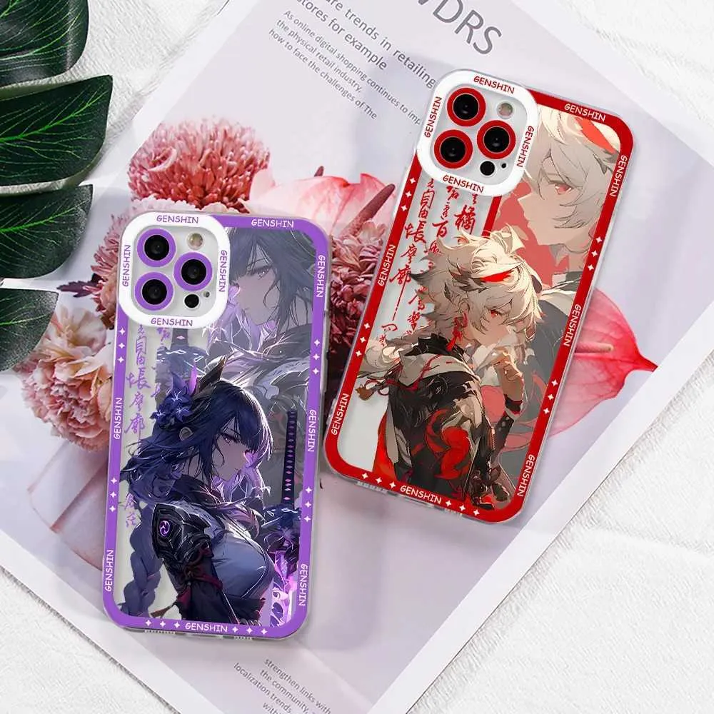 DHgate.com:Genshin Impact Kazuha Phone Case Clear Soft Cover