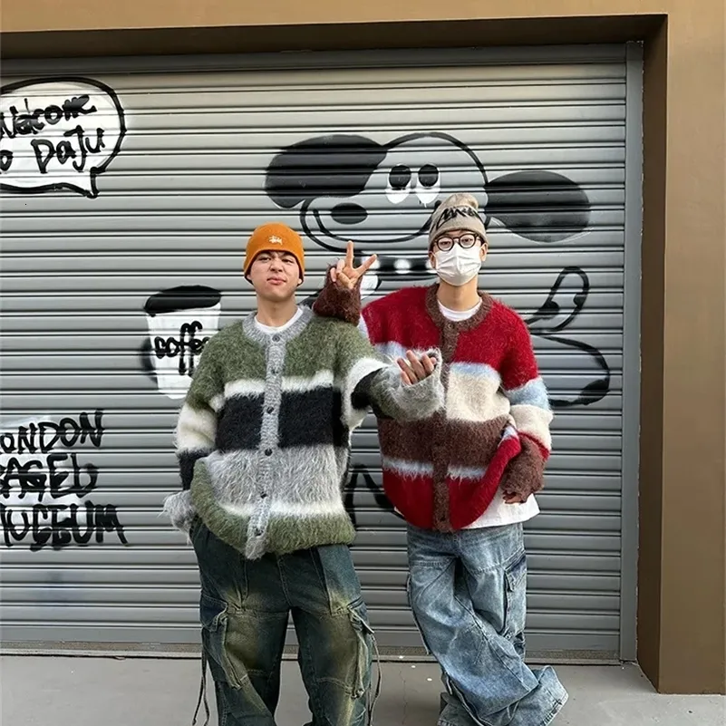 Ameri FUR COLOR BLOCK SWEAT Ameri VINTAGE⁄FUR COLOR BLOCK SWEAT