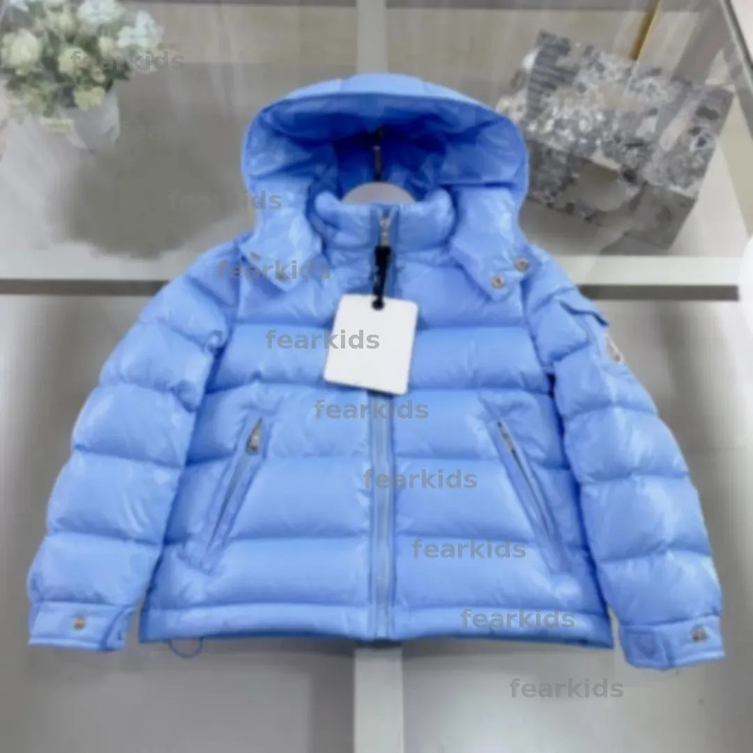 Winter Kid Hooded Down Coat Designer Kids Luxury... 
