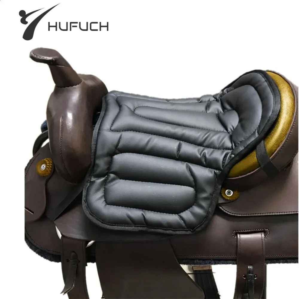 Tapis De Selle Amortissant Long Pour Cheval - Couleur Noir, Absorbe Les Chocs Pour L'équitation