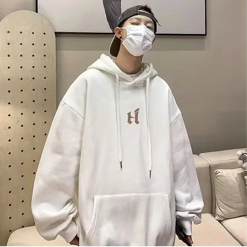 Sweat à Capuche Homme Oversize UHouse - Coupe Délavée, Streetwear, Confortable, Pour Automne/hiver, Style Y2K