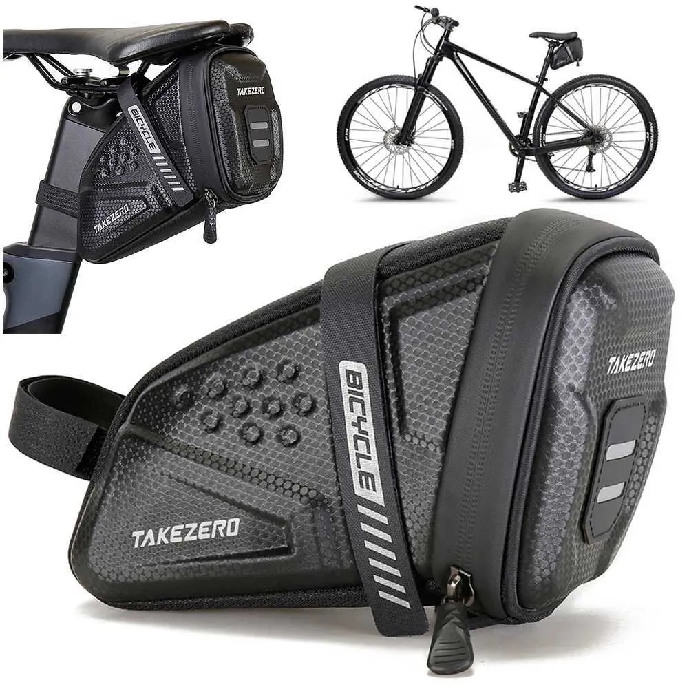 Large Capacity Bicycle Seat Bag Reflective, Waterproof EVA