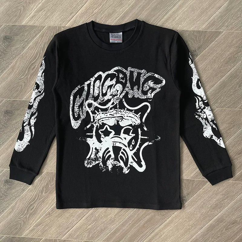 Glo Gang Boyz Worldwide Alphabet Cartoon Print Long Sleeve