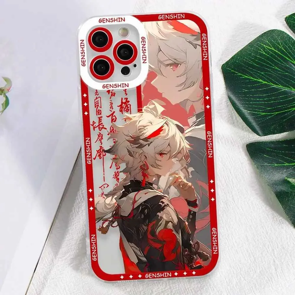 スマホアクセサリー kazuha DHgate.com:Genshin Impact Kazuha Phone Case Clear Soft Cover