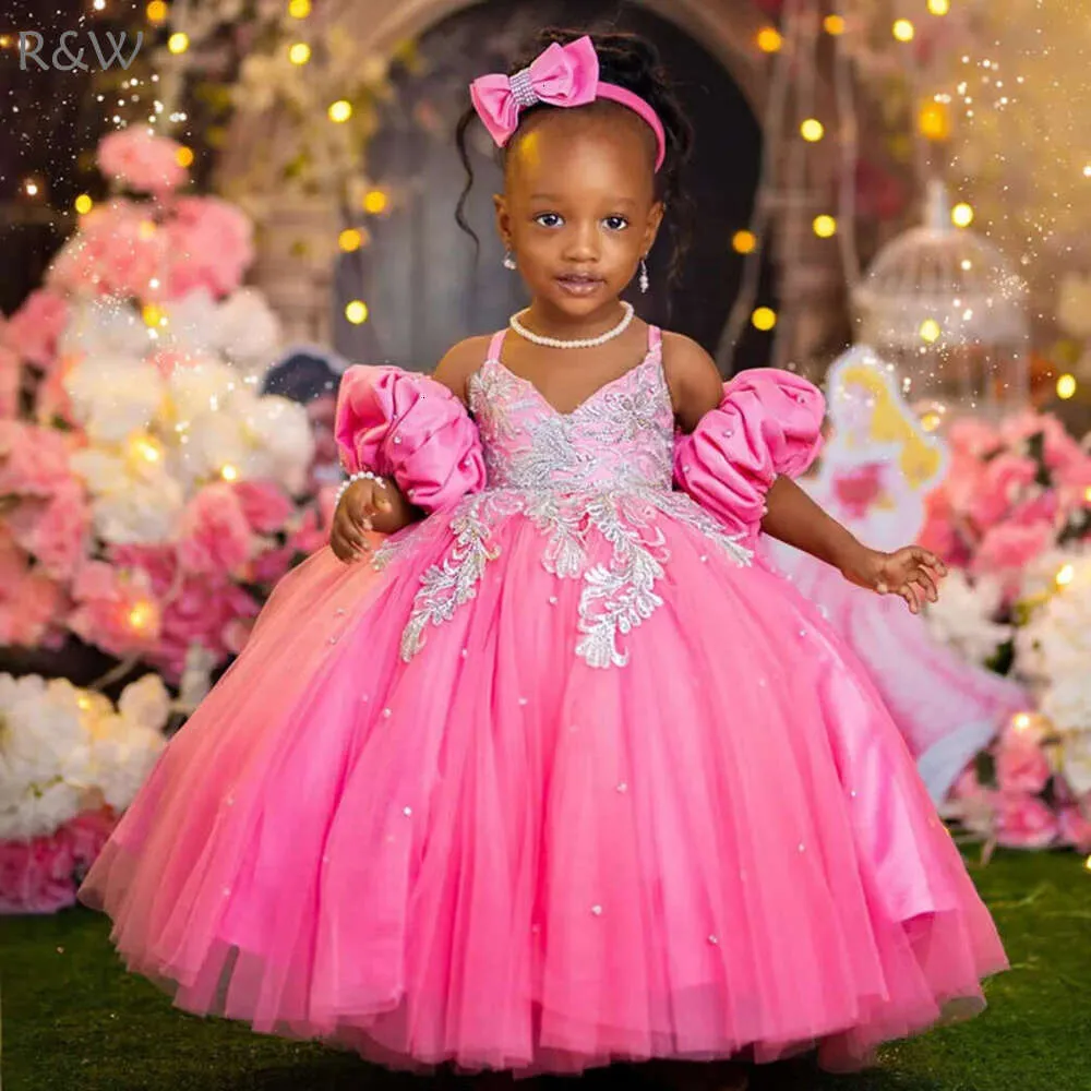 Hot Pink Little Girls birthday dress for ladies with... Hot Pink Little Girls birthday dress for ladies with...