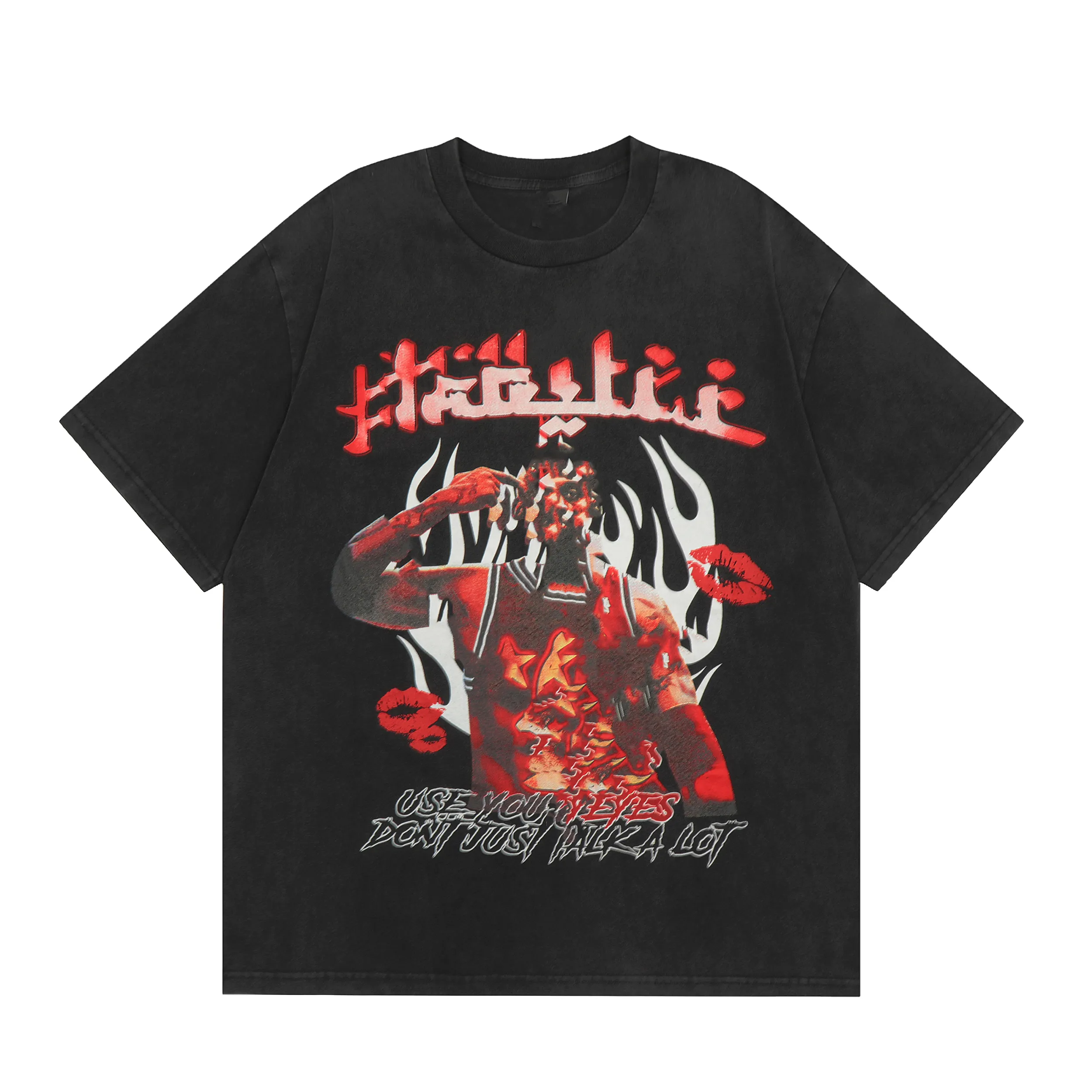 N/A ハンサムTシャツ Wholesale Mens Designer T Shirt: Streetwear Hip Hop Fashion