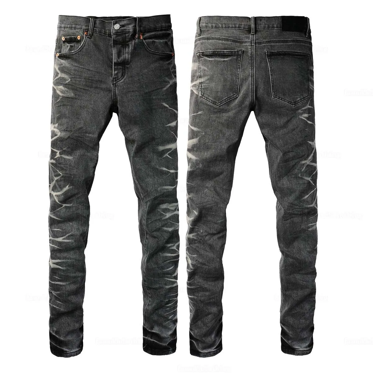 Mens Designer Black Amiri Jeans Men With Embroidered Long