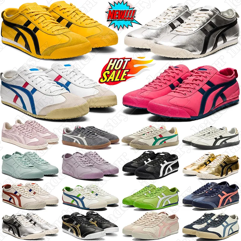 tigers mexico 66 running shoes for men women Triple Black Silver White Gold Blue Green mens womens trainers outdoor shoes size 36-45