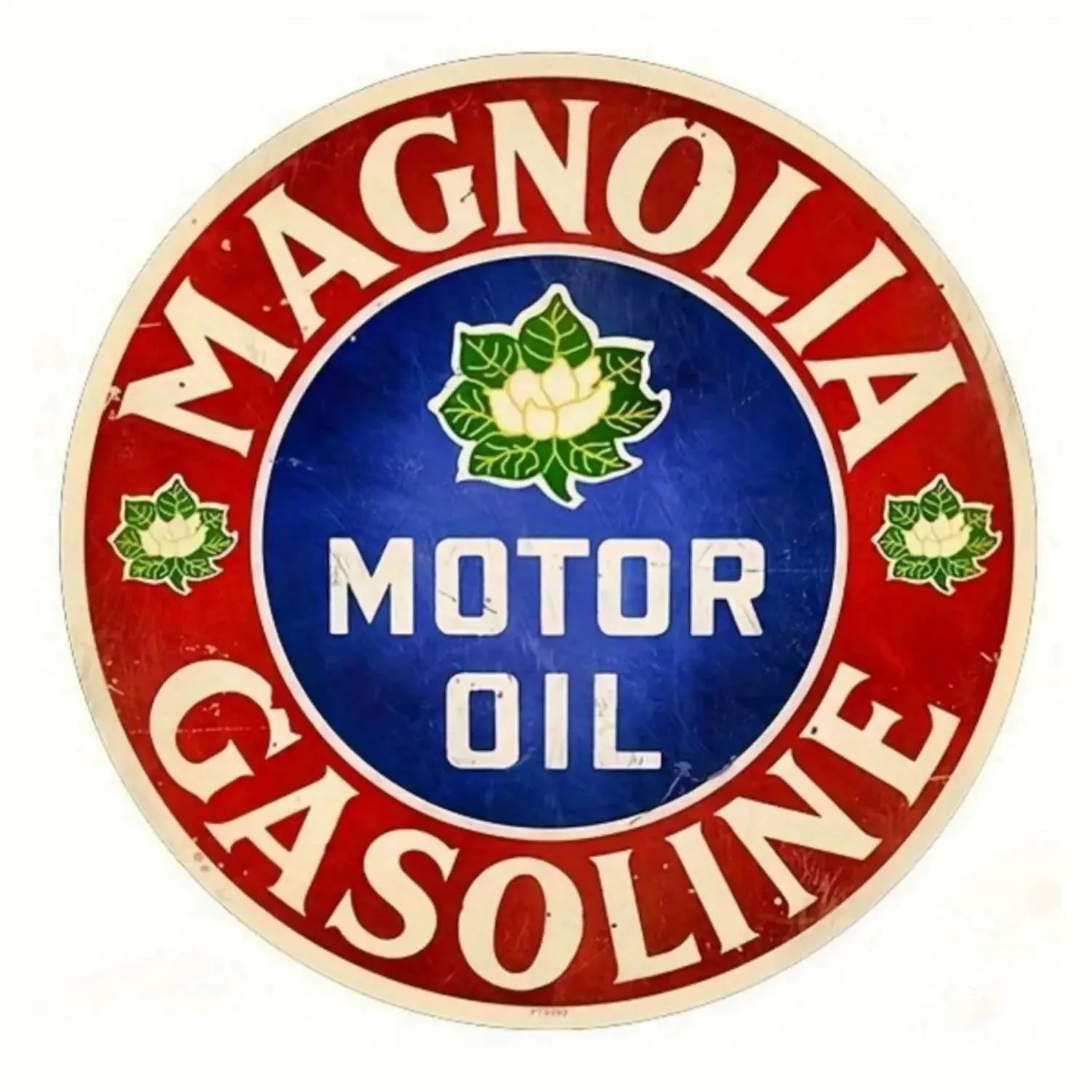 Motor Oil Gas Retro Round Metal Tin Sign Nostalgic... From Taiho_shop ...