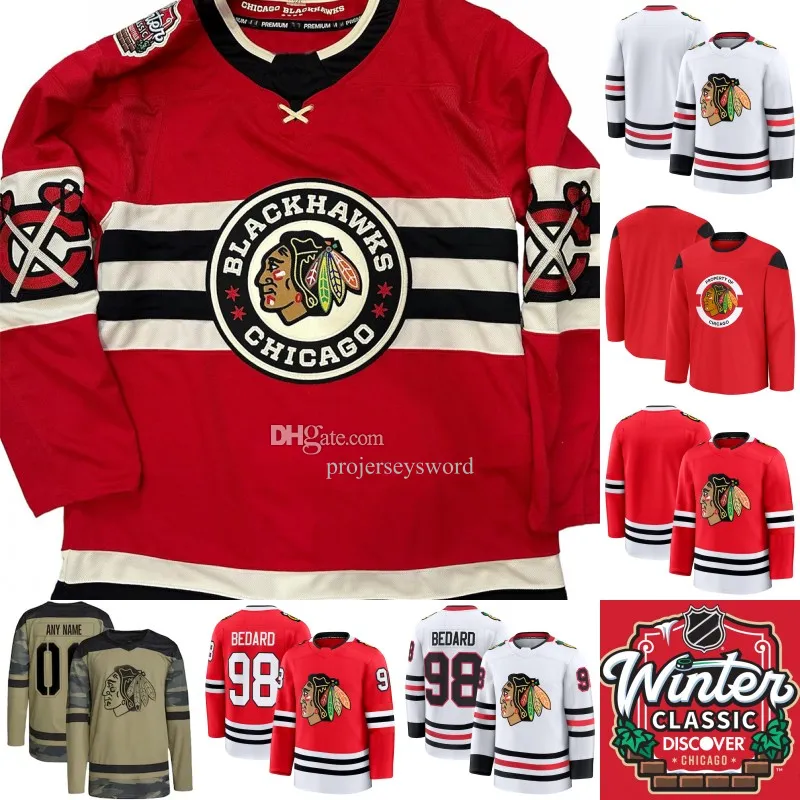 Chicago Blackhawks 2024 Winter Classic Jersey Men s Sizes S 3X