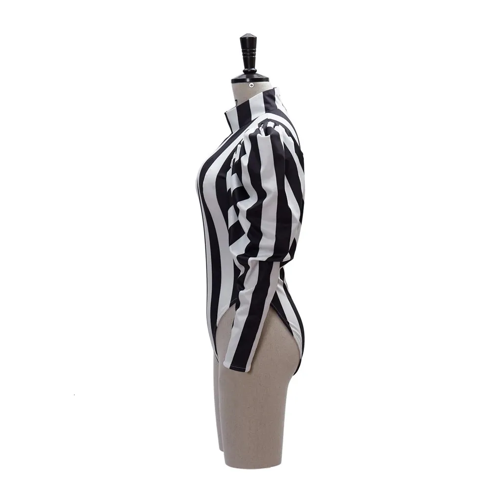 Victorian Gothic Costume Jumpsuit Black And White Striped Sexy Roleplaying  Dress For Halloween From Zorastore, $33.47 | DHgate.Com